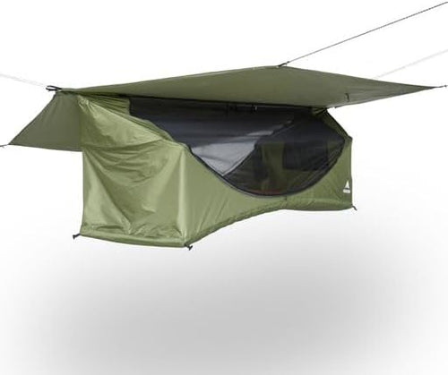 Haven Tents Lay Flat Hammock Tent - Waterproof Tent & Camping Hammock with Mosquito Net - Includes Insulated Pad and Rainfly - Haven Tent, Haven XL, Haven Safari