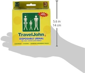 TravelJohn Disposable Urinal for Men, Women & Children 3 units (Pack of 1)