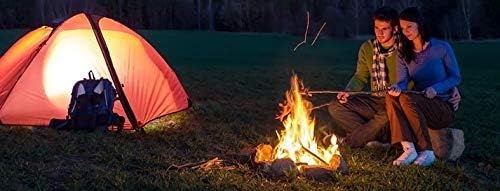 4.25 Inch Flint Fire Starter, Survival Ferro Rods Starter with Easy Grip Handle and Multifunction Striker, Waterproof Flint Fire Can be Struck 15000 Times for Camping, Hiking (Pack of 2)