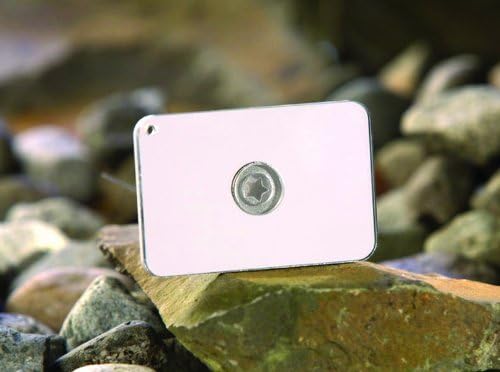 ust StarFlash Floating Signal Mirror with Compact, Lightweight Design, Targeting Star and Lanyard for Hiking, Camping, Backpacking and Emergency Situations