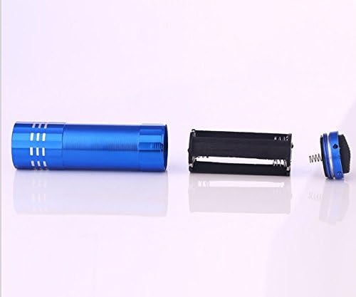 FixtureDisplays® 9 LED/80 lumens Aluminum Mini Flashlight Set (4-Pack) with Lanyard, Great for Camping Hiking Hunting Backpacking Fishing and Outdoor Use 16980-FBA