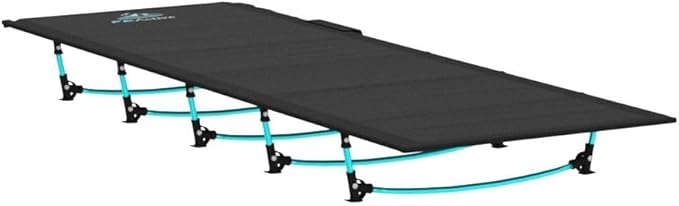FE Active Folding Camping Cot - Lightweight, Compact & Portable Camping Bed, Comfortable Sleeping Cots for Adults & Kids - Camp Cot Fits Single Air Mattress Pad|Designed in California, USA