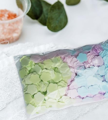 1000 Sheets Colorful Portable Disposable Paper Soap Portable Travel Hiking Washing Hand Bath Toiletry Paper Soap Sheets Portable Gentle Soap Papers for Soap Fragrance Hand Wash