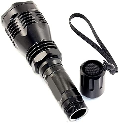 BESTSUN LED Red Light Flashlight,Powerful 1000 Lumens 350 Yard Long Range Red Hunting Flashlight Waterproof Red Tactical Torch for Astronomy Night Observation