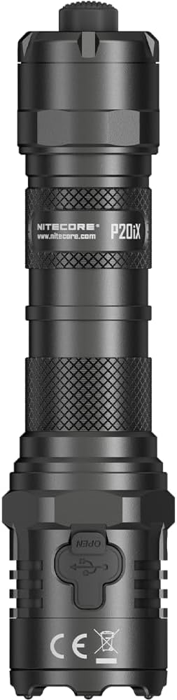 Nitecore P20iX Tactical Flashlight, 4000 Lumen USB-C Rechargeable High Lumen Super Bright with LumenTac Organizer