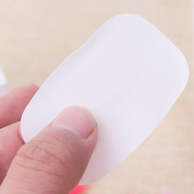 100 Sheets Colorful Disposable Soap Paper 5 Boxes Hand Cleaner Fragrance Mini Color Soap Paper for school Indoor, Outdoor, Travel, Camping Hiking,Foot and Hand Care, Outdoor Recreation