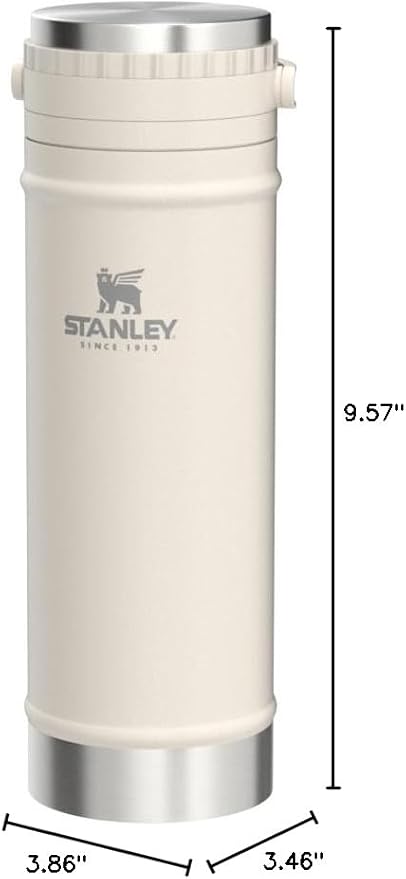 Stanley Travel Mug with Integrated French Press 16 oz | 5 Minute Brew, 4 Hours Hot, Leakproof Lid | Mesh Filter for Coffee Grounds | Insulated Stainless Steel Coffee Maker | BPA-Free