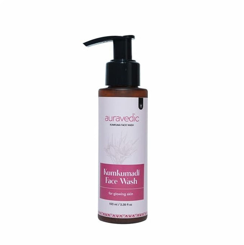 Kumkumadi Gel Face Wash | Gently Cleanses Makeup, Impurities & Oil | Ayurvedic Beauty Ritual with Saffron | Helps Give Glowing Skin | 3.38 Fl Oz/100 ml