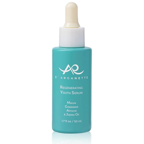 D'Arganette Regenerating Youth Serum Facial Oil Infused With Marula, Grapeseed, Almond & Jojoba Oil- Anti-Aging Moisturizer Face Oil For Dry Skin, Fine Lines & Wrinkles 1.7 oz- Made In USA