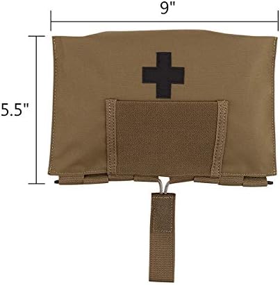 KRYDEX Tactical Blow Out Kit Bag Medical Pouch First Aid Bag IFAK Pouch with MOLLE and Belt Loop