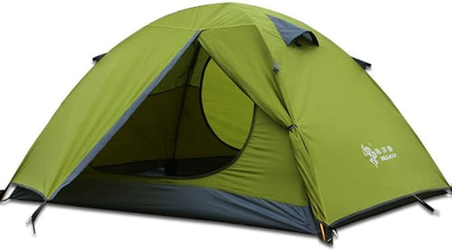 3-4 Season 2 3 Person Lightweight Backpacking Tent Windproof Camping Tent Awning Family Tent Two Doors Double Layer with Aluminum rods for Outdoor Camping Family Beach Hunting Hiking Travel