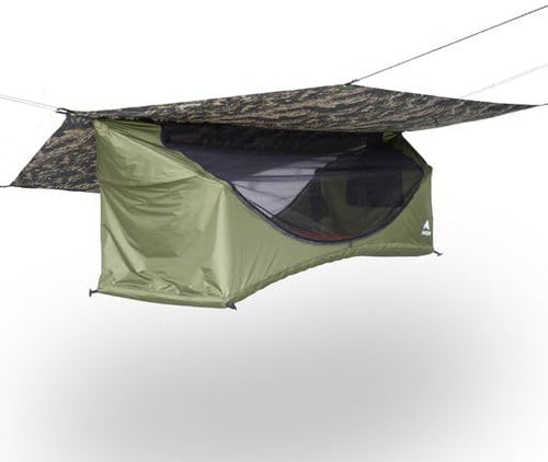 Haven Tents Lay Flat Hammock Tent - Waterproof Tent & Camping Hammock with Mosquito Net - Includes Insulated Pad and Rainfly - Haven Tent, Haven XL, Haven Safari