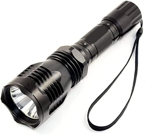 BESTSUN LED Red Light Flashlight,Powerful 1000 Lumens 350 Yard Long Range Red Hunting Flashlight Waterproof Red Tactical Torch for Astronomy Night Observation