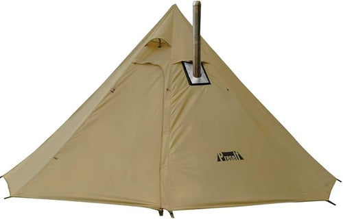 PRESELF 2-3 Person Tipi Hot Tent Version2 with Stove Jack, for Hunting Bushcraft, Lightweight, Standing Room, Teepee Backpacking Camping Hiking