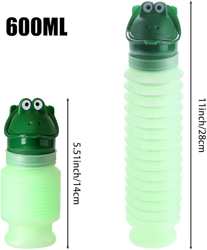 MiOYOOW Portable Urinal Bottle, Shrinkable Emergency Urinal Leakproof Pee Bottle for Car Camping Hiking Traveling (600ML/750ML)