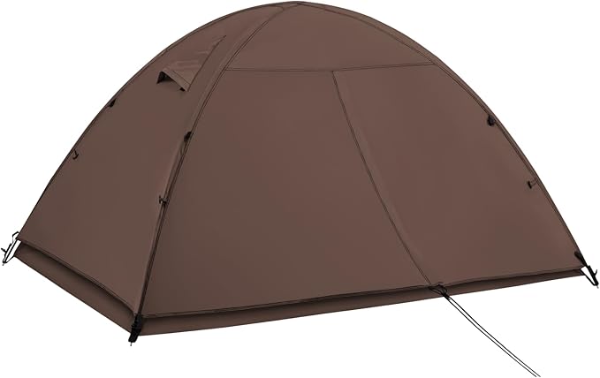 Ultralight Double Layer Waterproof 1/2 Person 4 Season Backpacking Dome Tent – Easy Setup Outdoor Essenssial Gear for Camping, Hiking, Hunting and Mountaineering