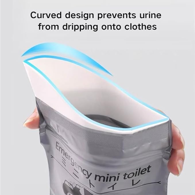 Disposable Urine Bag for Travel, Mobile Emergency Toilet in Car, 700 ml Gel Urine Bags for Camping Toilets, Traffic Jam, Vomit Bags, Portable Toilets for Adults, Children