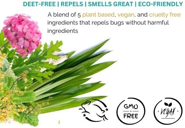 Anti-Bug Lotion DEET-Free – All-Natural Bug Lotion Travel Size Made with Nourishing Essential Oils – Bug Repellent for Babies, Kids, Adults, Camping, & More by Mambino Organics, 4oz