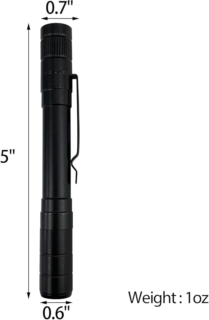 Sutekus UV Flashlight with Clip Multi-Function LED Pocket Pen Light Blacklight Detector for Cash Detector Camping, Pet Stain Detection