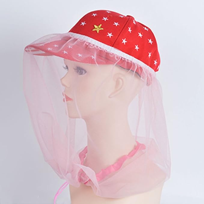 Mosquito Head Net for Kids, Face Net Mask Isolates Insect Bug Bee Gnats and Dandelions for Gardening Camping Hiking