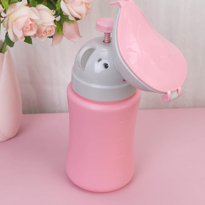 Alipis Urinal Toilet Portable Potty Bottle Cartoon Urining Tool Bedpans Pee Bottle Emergency Urinate Device for Car Travel Camping Outdoor