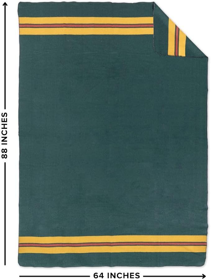 Arcturus Patterned Wool Blankets - 4.5lbs Warm, Heavy, Washable, Large | Great for Camping, Outdoors, Sporting Events, or Survival & Emergency Kits