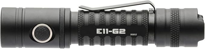 PowerTac E11-G2 Compact LED Flashlight – Extremely Bright 1300 Lumens Perfect for Everyday Carry or Professional Use, Rechargeable Type-C Charging Port, Waterproof, Hands-Free Operation