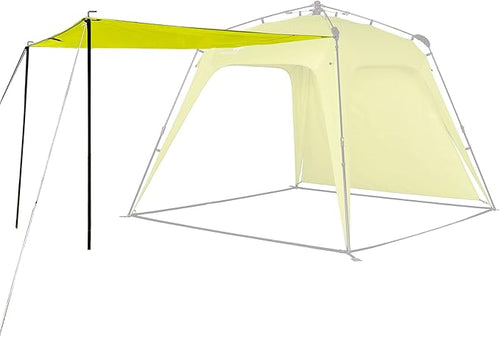 Pop Up Canopy Sun Shelters Shade Tent Camping Canopy 8.2' X 8.2' - Instant Portable Sports Cabana Umbrella, Easy Set-up and Take Down, with Sun Protection and One Shade Wall Included (Awning Green)