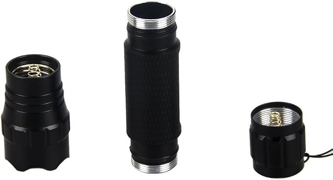 BESTSUN Super Bright Tactical Flashlight WF-501B L2 LED 1200 Lumens 1 Mode Hunting Light Lamp Torch Set with Pressure Tail Switch, Barrel Mount and Charger