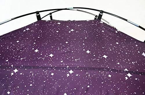 Laylala® Indoor Privacy and Play Tent on Bed Sleep Cozy in Drafty Room,Privacy Tent on Bed for Warm (Starlight,Purple)