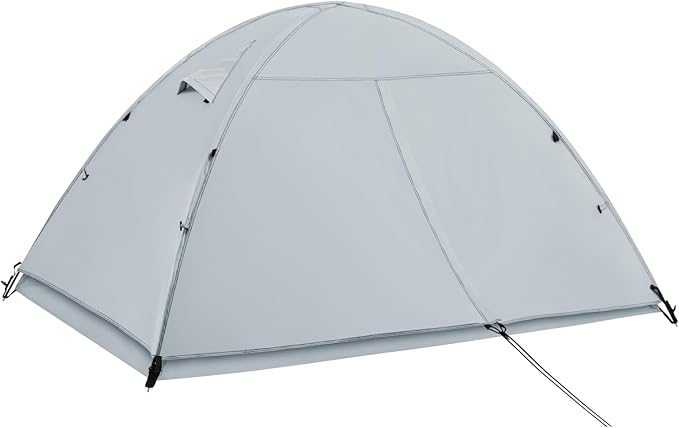 Ultralight Double Layer Waterproof 1/2 Person 4 Season Backpacking Dome Tent – Easy Setup Outdoor Essenssial Gear for Camping, Hiking, Hunting and Mountaineering