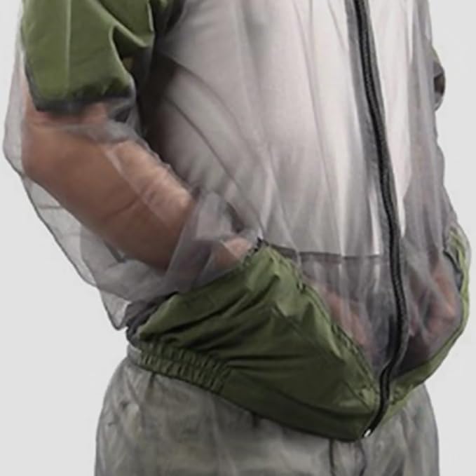 Kids Mosquito Suit Outdoor Net Clothing Mosquito Insect Bug Proof Clothing Insect Mesh Protection Clothing Mesh Insects Net Gloves mosquito suits for adults,bug suit Grey ( XL )
