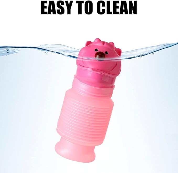 MiOYOOW Portable Urinal Bottle, Shrinkable Emergency Urinal Leakproof Pee Bottle for Car Camping Hiking Traveling (600ML/750ML)