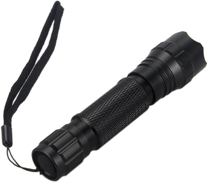 BESTSUN Super Bright Tactical Flashlight WF-501B L2 LED 1200 Lumens 1 Mode Hunting Light Lamp Torch Set with Pressure Tail Switch, Barrel Mount and Charger