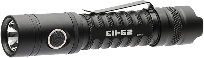 PowerTac E11-G2 Compact LED Flashlight – Extremely Bright 1300 Lumens Perfect for Everyday Carry or Professional Use, Rechargeable Type-C Charging Port, Waterproof, Hands-Free Operation