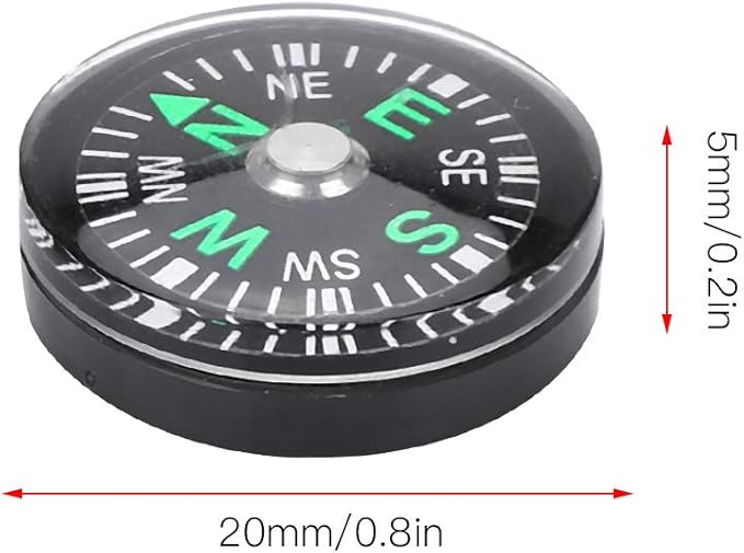 Mini Pocket 20mm 12pcs Mini Pocket Survival Button for Hiking Camping Outdoor Activities Accessory