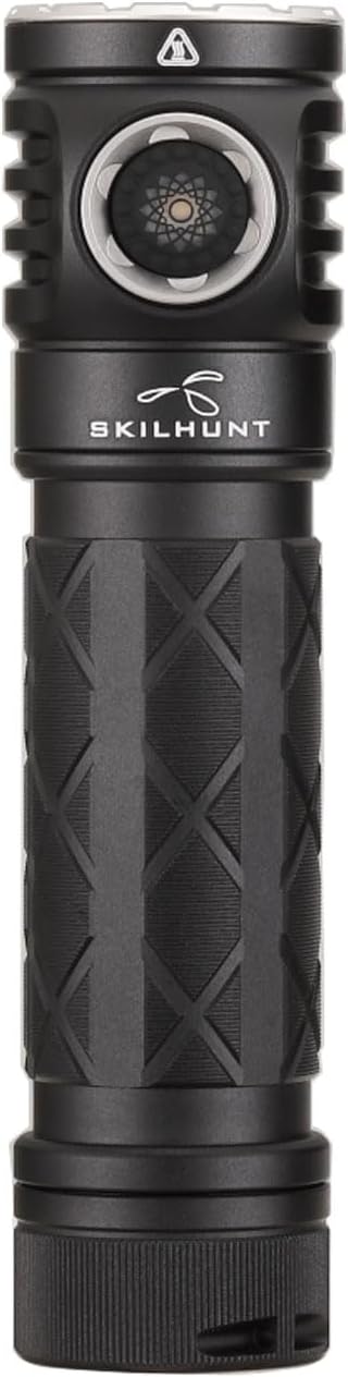 EC200 Powerful EDC 2250 lumens USB-C Rechargeable LED Flashlight - Lightweight, Compact Mini Pocket light Home use Camping Hiking Running Waterproof Outdoor Sports Hands-Free (Cool White 6500K, Black)