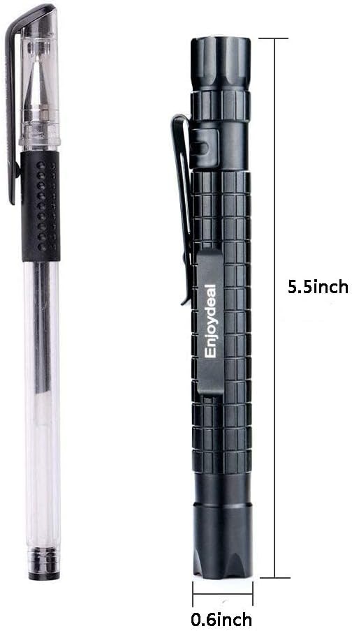 5PCS LED Pen Light Flashlight Ultra Slim 1000LM Penlight Waterproof Pocket Flashlight for Indoor Outdoor Inspection Work Repair and Emergency 5.5inch