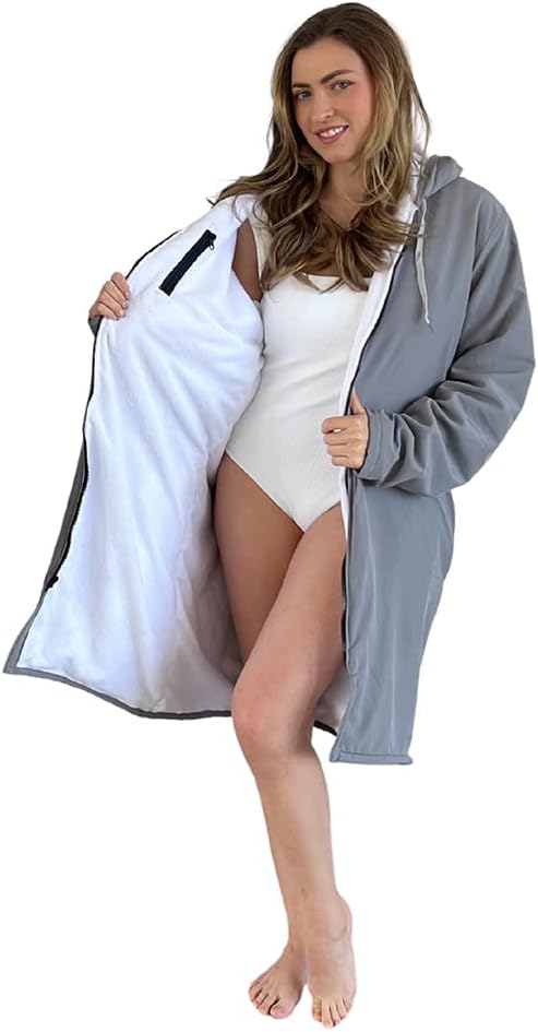 MACAR sport TOWEL swimming parka, waterproof fabric on the outside, dry jacket for kids and adults