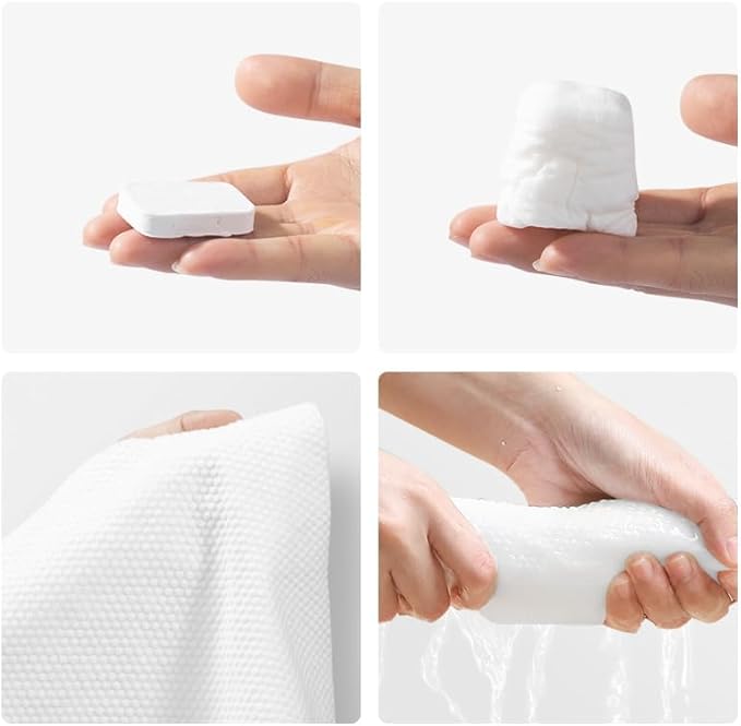 1 Pack of 20 Disposable Towels Thickened Magic Compressed Towel Large Coin Paper Towel Portable Towel Reusable Travel Camping Hiking Outdoor Sports Beauty Salon