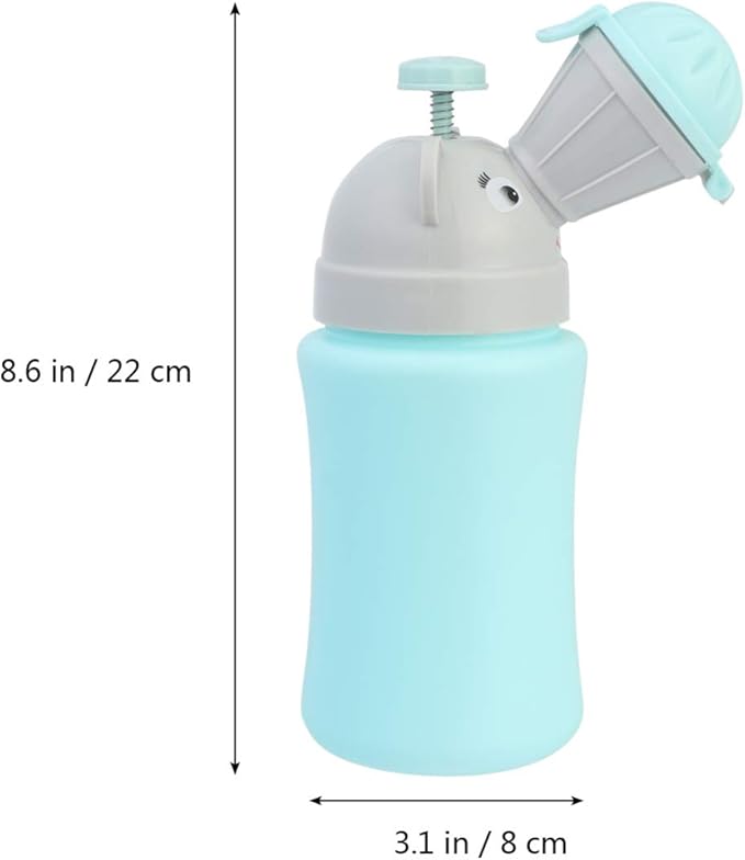 Alipis Portable Camping Toilet Urinal Toilet Portable Potty Bottle Cartoon Urining Tool Bedpans Pee Bottle Emergency Urinate Device for Car Travel Camping Outdoor Car Potty