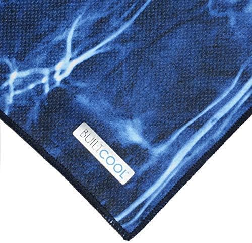 BUILTCOOL Adult Cooling Towel - Men & Women Chilly, Lightweight, Soft, Neck and Face Cooling Towel for Sport, Camping, Hunting, One Size, Mossy Oak Elements, 3 Pack
