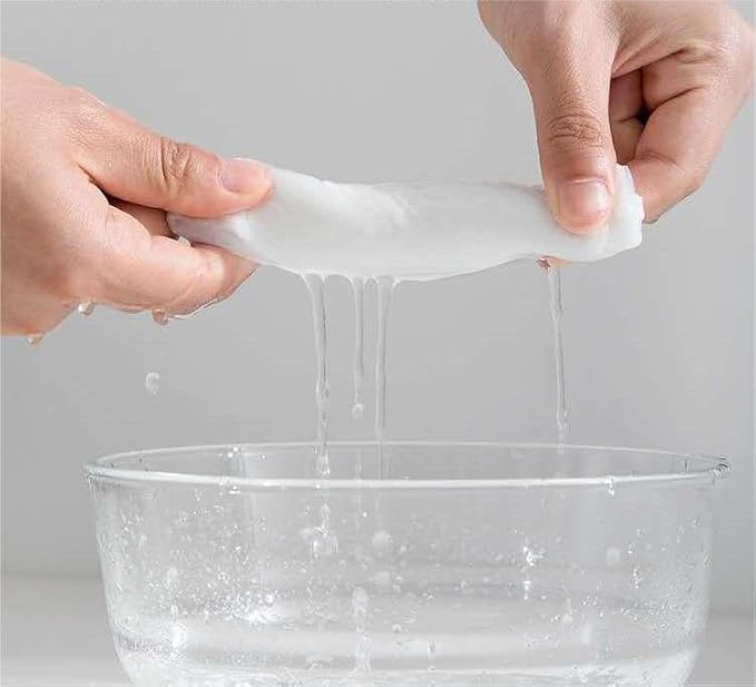 100PCS disposable compressed towel slices, compact travel towel for outdoor travel, camping, home, and simplified travel, ready to use, portable and independent packaging, white