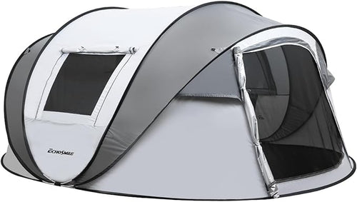 EchoSmile Camping Instant Pop Up Tent, 2/4/6/8/10 Person, Water Resistant Dome, Easy Setup for Camping Hiking and Outdoor, Portable with Carry Bag, 3 Season