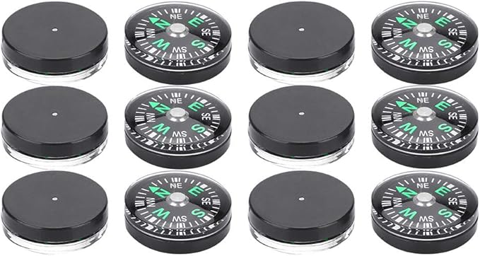 Mini Pocket 20mm 12pcs Mini Pocket Survival Button for Hiking Camping Outdoor Activities Accessory