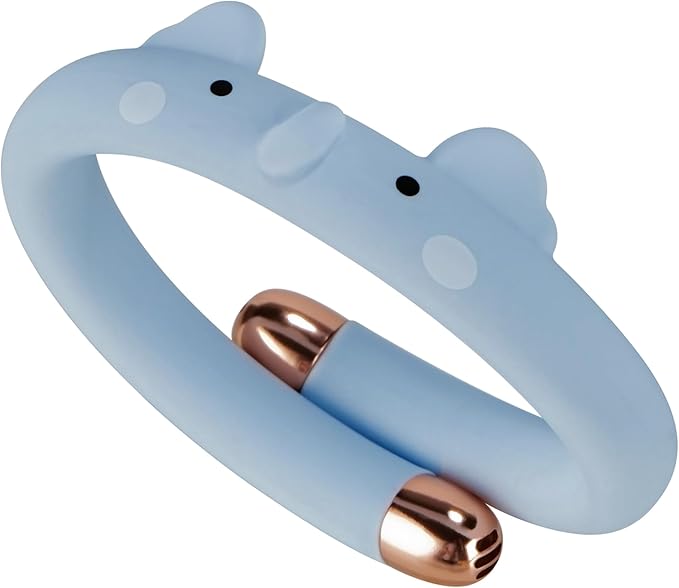 Mosquito Repellent Bracelets for Kids & Toddlers, Reusable Natural Bug Insect Repellent Bands, Waterproof DEET-Free Wristband for Outdoor Camping Traveling Essentials (Blue)