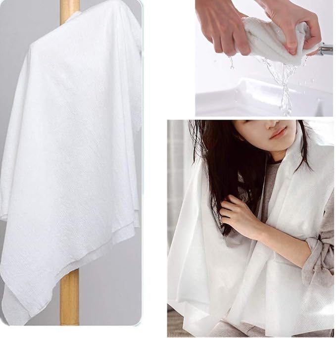 10 PCS Compressed Bath Towel Tablets for Travel Outdoors and Emergencies 55x28 inch