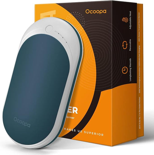 OCOOPA Hand Warmers Rechargeable, 1 Pack 5200mAh Electric Portable Pocket Heater, Heat Therapy Great for Raynauds, Hunting, Golf, Camping, Women Mens Gifts