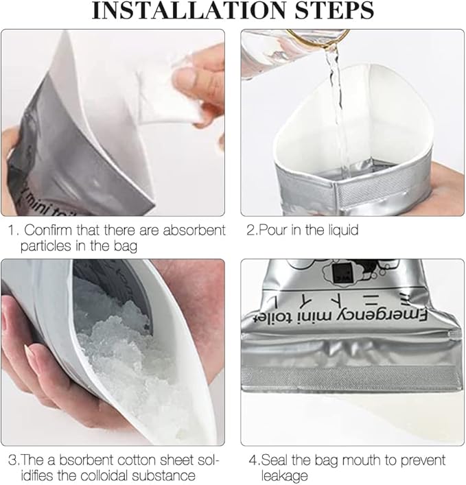 Disposable Urinal Bag - Portable Camping Pee Bags 700ml 8/16pcs, Travel Pee Bags Car Toilet, Traffic Jam Emergency Portable Urine Bag, Vomit Bags, for Men Women Kids Children