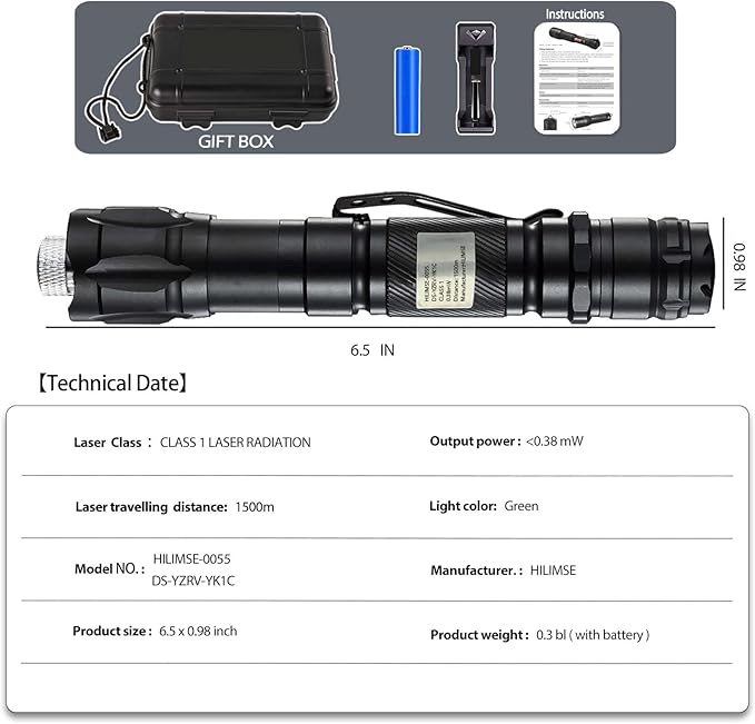 4000 High Lumens Iaser P0lNTER with Aluminum Body for Camping Outdoor Activities